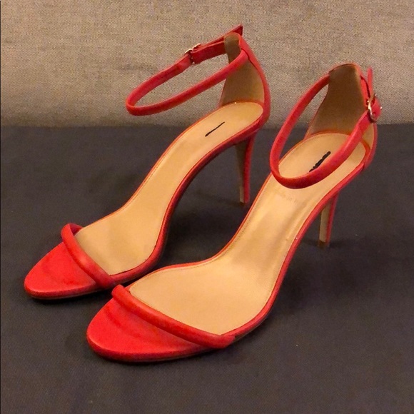 J. Crew Shoes - J Crew Red Coral Strappy Minimalist Sandal